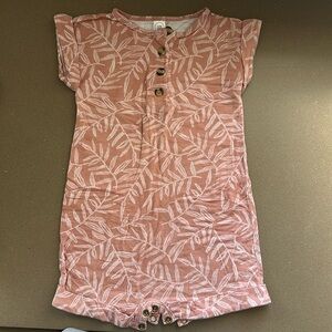 Lou Lou & Company Pink Leaves Onesie 12-24 Month